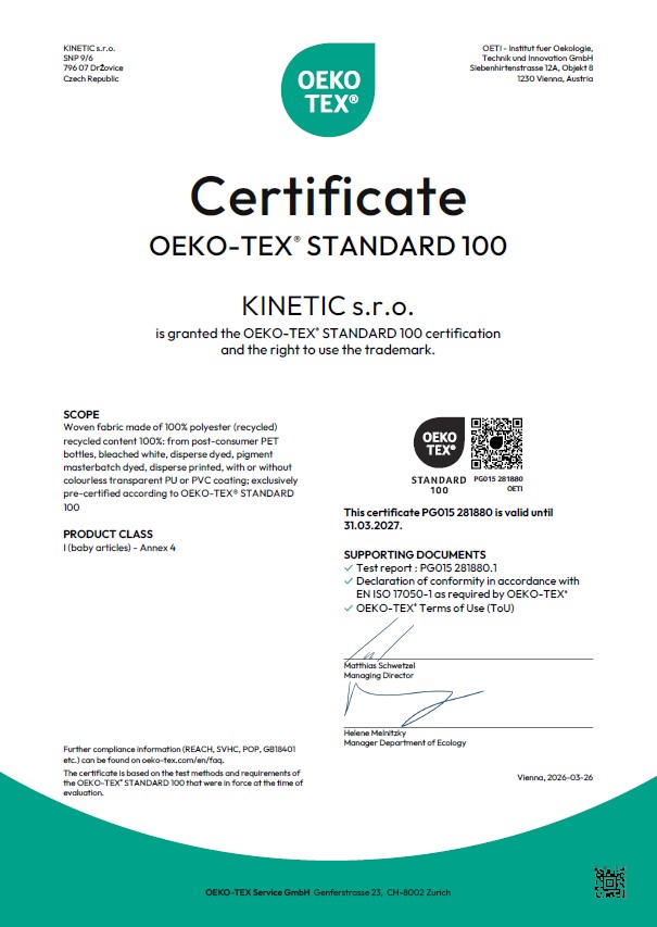 certifikat Öeko-tex